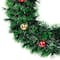 17" Green Tinsel Artificial Christmas Wreath with Bow